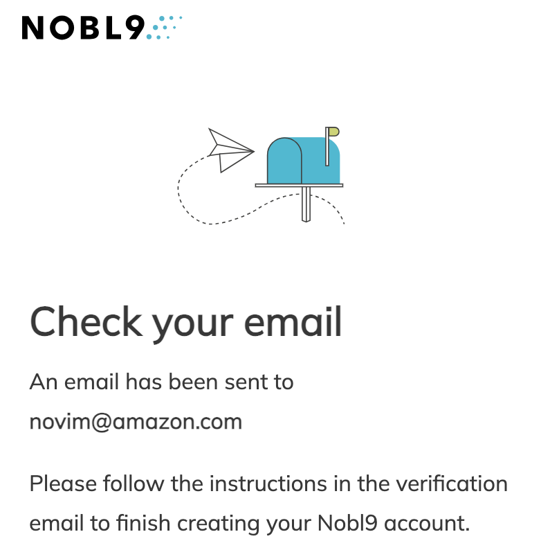 Nobl9 Account Confirmation